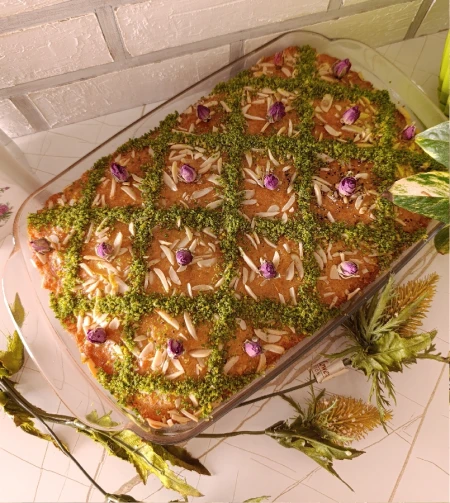 کیک بسبوسه ترکیه ای