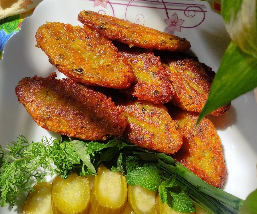 عکس کتلت بدون گوشت و تخم مرغ