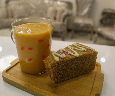 اسموتی خرمالو و سیب