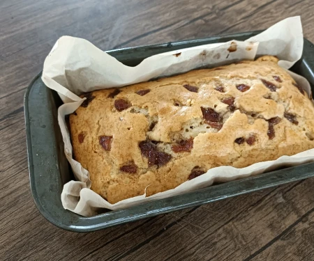 کیک مربای توت فرنگی بدون همزن