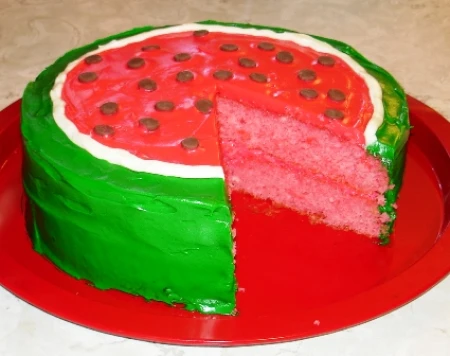 ژلو کیک هندوانه