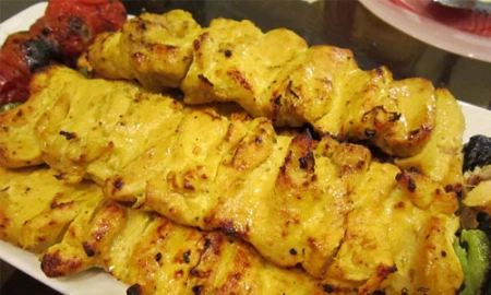 جوجه کباب زعفرانی