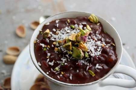 شیر برنج شکلاتی