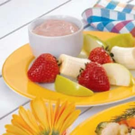 کرم شکلات با میوه