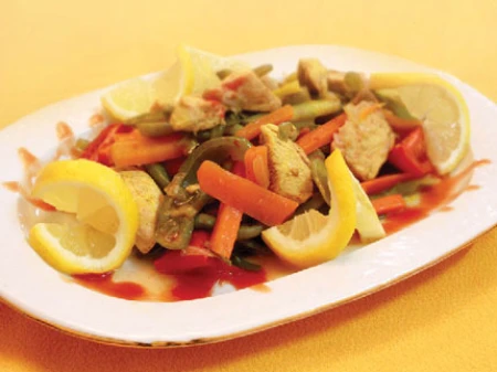 اردور سبزی با فیله مرغ