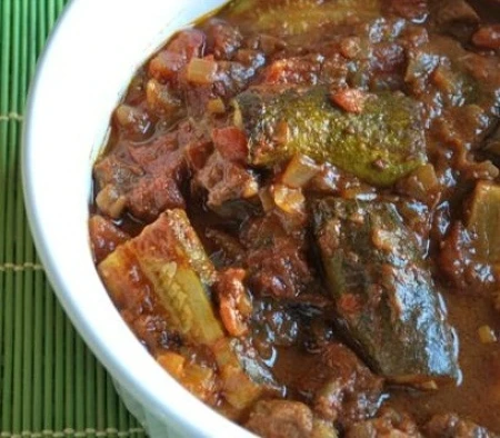 خورش کدو سبز با گوشت