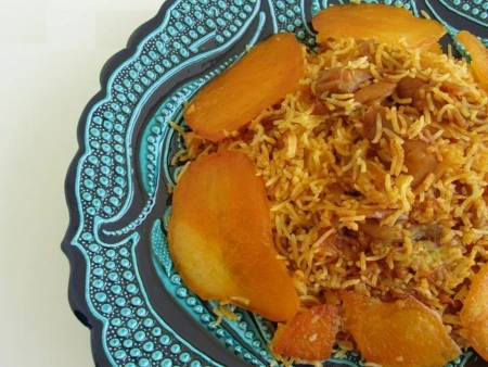 بادمجان پلو