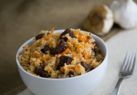 هویج پلو با گوشت