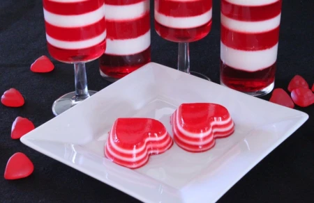 ژله قلب راه راه