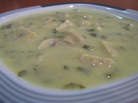 سوپ قارچ و مرغ