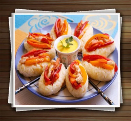 برنج لقمه ای