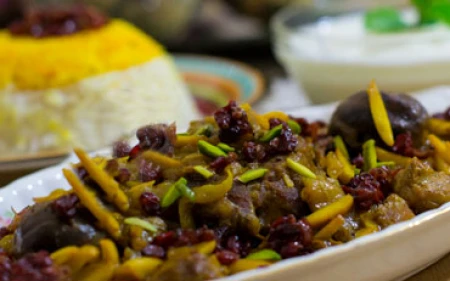 خورشت خلال بادام (کرمانشاهی)