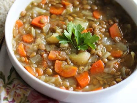 سوپ هویج و عدس